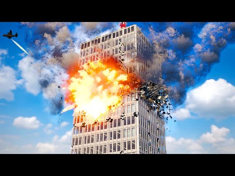 Kinetic Bombardments Destroy Building - Teardown