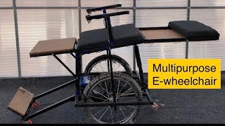 Multipurpose electric wheelchair Mechanical engineering final year project