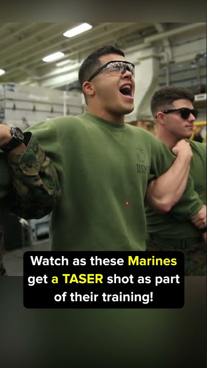 Marines Take Taser Shot