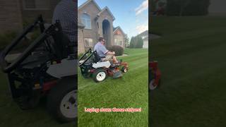 Laying Down Those Stripes With The Exmark Radius Zero Turn Mower