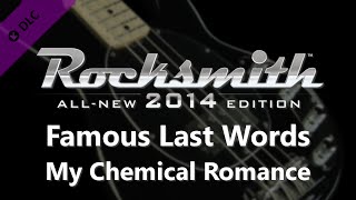 My Chemical Romance "Famous Last Words" Rocksmith 2014 bass cover pick