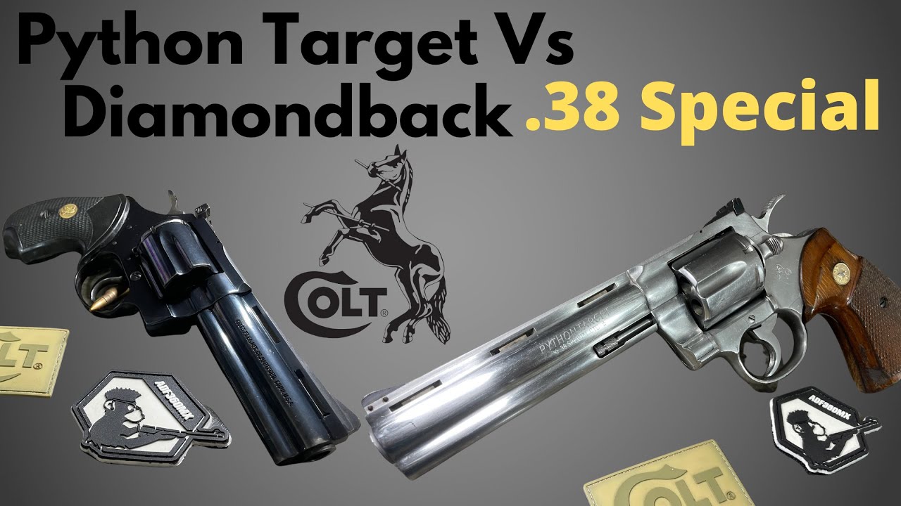 Diamond Back Revolver Vs Python Size Python y DiamondBack - YouTube