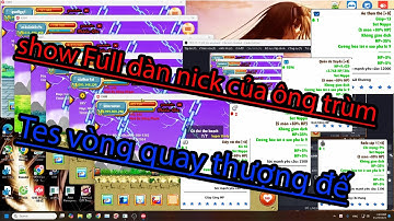 Ngọc rồng online - Show Full acc Ông Trùm | Tes vòng quay Thượng Đế  Event 20/11 cực gắt | NRO