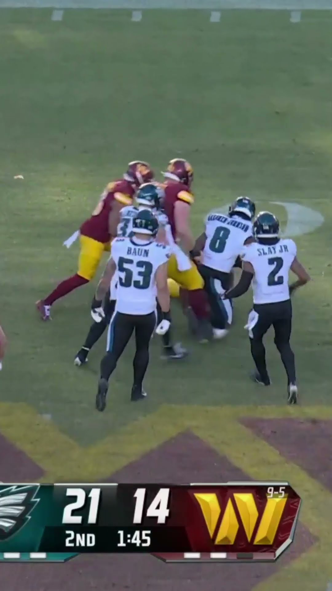 CJ Gardner-Johnson COMES UP HUGE with the interception ?? Eagles vs Commanders Highlights