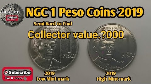 NGC 1 Peso Low mint mark 2019