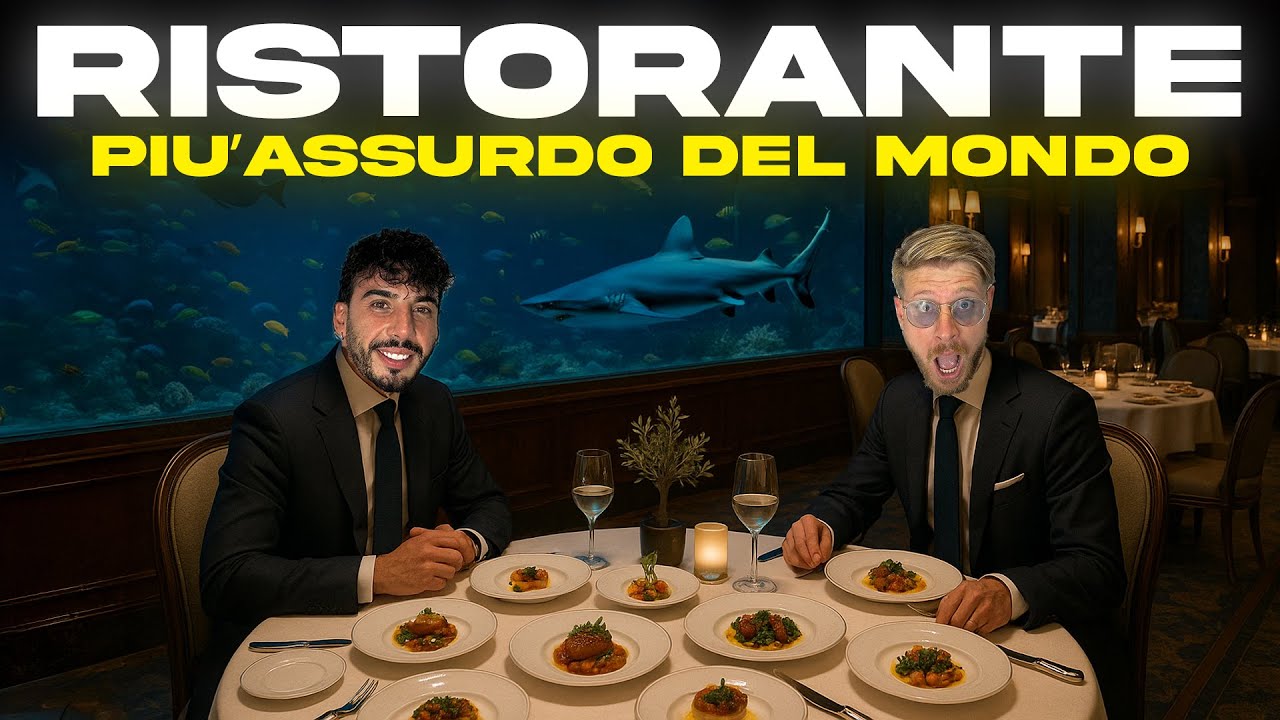 PROVIAMO IL RISTORANTE PIÙ ASSURDO DEL MONDO COSTRUITO DENTRO UN ACQUARIO - ODDIO SIAMO SENZA PAROLE