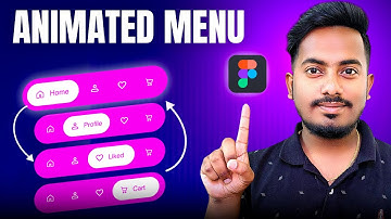 Animated Menu in Figma | UI Design in Tamil