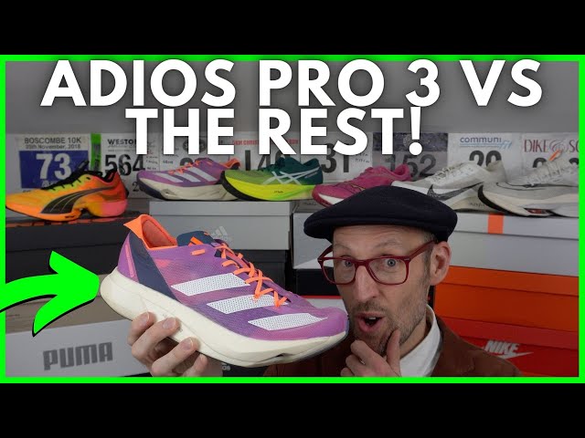 ADIDAS ADIZERO ADIOS PRO VS THE REST | VAPORFLY NEXT% 2, PRO 3, METASPEED SKY+ & - YouTube