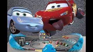 Disney Cars 3 Toys ULTIMATE Florida 500 Speedway Race Track Saly Maqueen 2017 Car Toys | Маквин