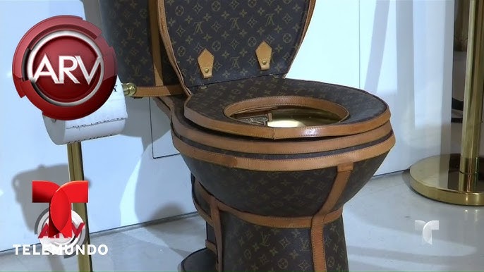 You can buy a Louis Vuitton-wrapped gold toilet for a little over