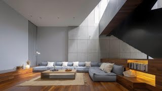 Explore Modern Concrete House Designs with Open Floor Plan Living Area for Sleek, Stylish Home Now!