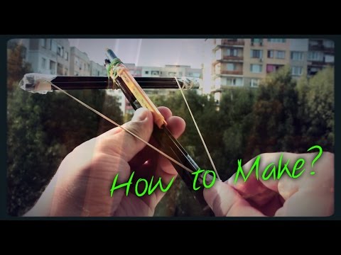 Как се прави Арбалет от моливи/ How to make crossbow (Office weapon)