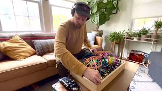 Mellow Modular Synth Patch With Sampled Claps