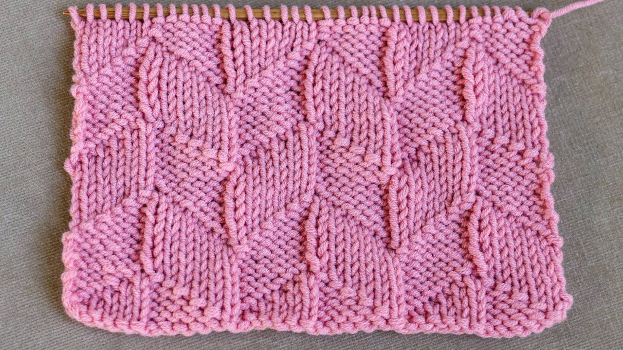 สอนถักนิตติ้งลาย Parallelogram | Knit Parallelogram Stitch | Natthitah Handmade