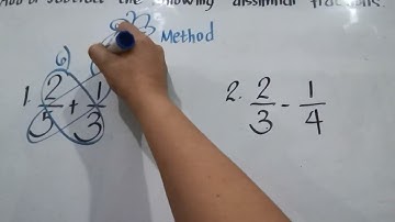 Adding and Subtracting Dissimilar Fractions using Butterfly Method