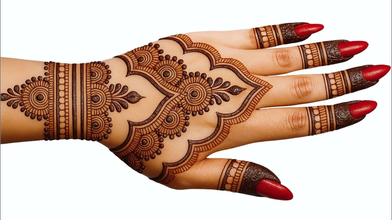 Very simple easy back hand mehndi design | stylish mehndi designs | mehandi design | mehandi |mehndi