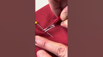 How to neatly cut a buttonhole with a seam ripper TEXI 4024?