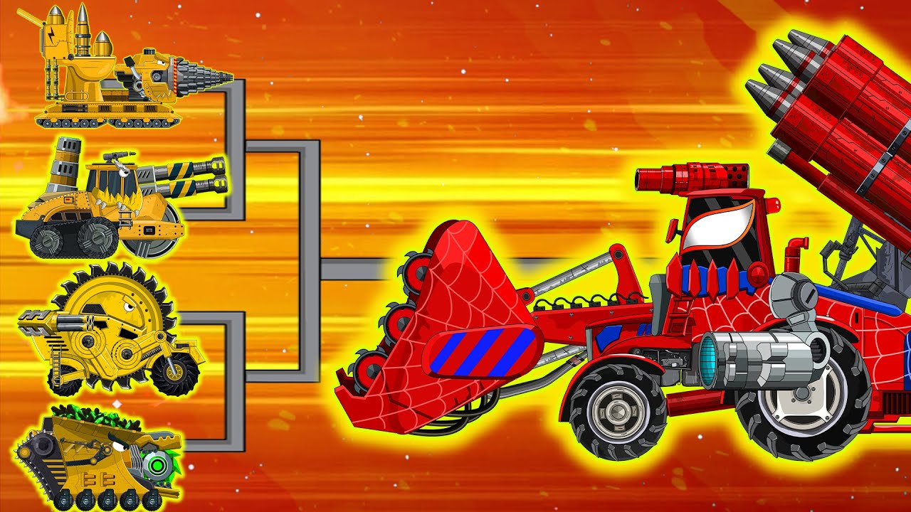 Who is able to stop this monster! Bulldozers vs Dump Truck Modernization | Cartoons about Tanks