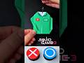 DIY SQUID GAME 3: Origami Jacket & Paper Button Toy ❌⭕ Easy Craft