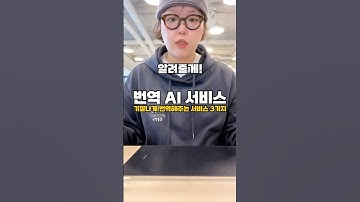챗GPT 저리가라!! 대세 번역기 AI 서비스 소개