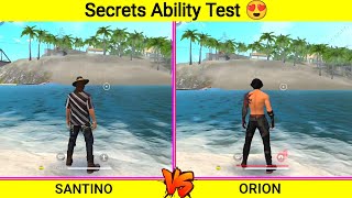 SANTINO VS ORION / SANTINO VS ORION CHARACTER ABILITY TEST FREE FIRE || GARENA FREE FIRE