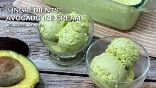 Avocado Ice Cream Recipe |  3 Ingredients Ice Cream | No Ice Cream Maker