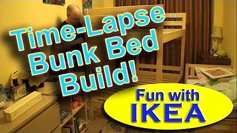 IKEA "Mydal" Bunk Bed Assembly Build Time-Lapse DIY