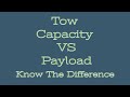 Tow Capacity VS Payload Capacity... A Simple Explanation