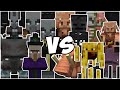 Raid vs nether army  minecraft mob battle