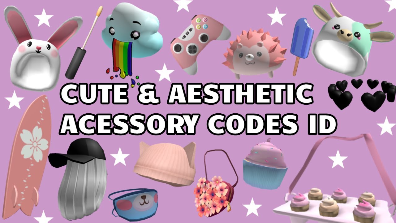 Roblox Accessory Codes Aesthetic And Cute Youtube