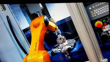 SCHUNK Gripper used for Robot Loading on a CNC machine