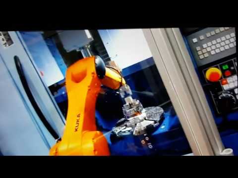 SCHUNK Gripper used for Robot Loading on a CNC machine