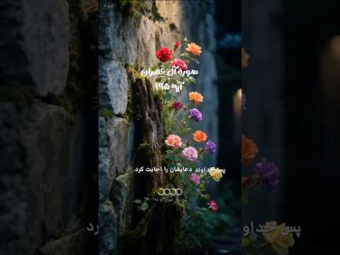 سوره آل عمران آیه ۱۹۵ گوینده بهروز رضوی مترجم مسعود ریاعی خدا دعا اجابت گناه محو پاداش