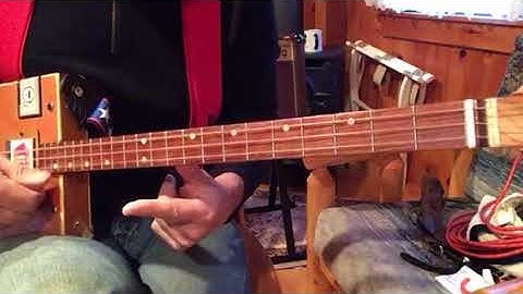 Money for Nothing Dire Straits easy beginner 1 finger lesson  on your 3 string cigar box guitar