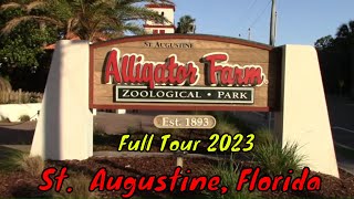 St.  Augustine Alligator Farm Zoological Park Full Tour - St.  Augustine, Florida