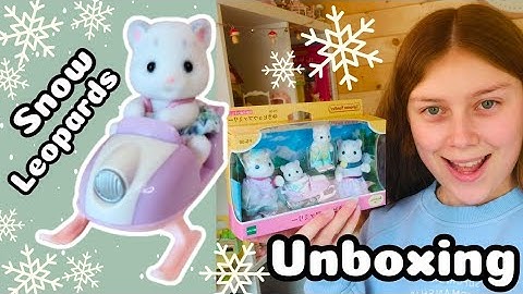 Sylvanian Families Alpine Snow Leopard Family Unboxing