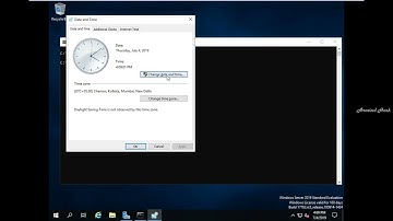 Changing TimeZone in Windows via Command Line windows server 2019 change time