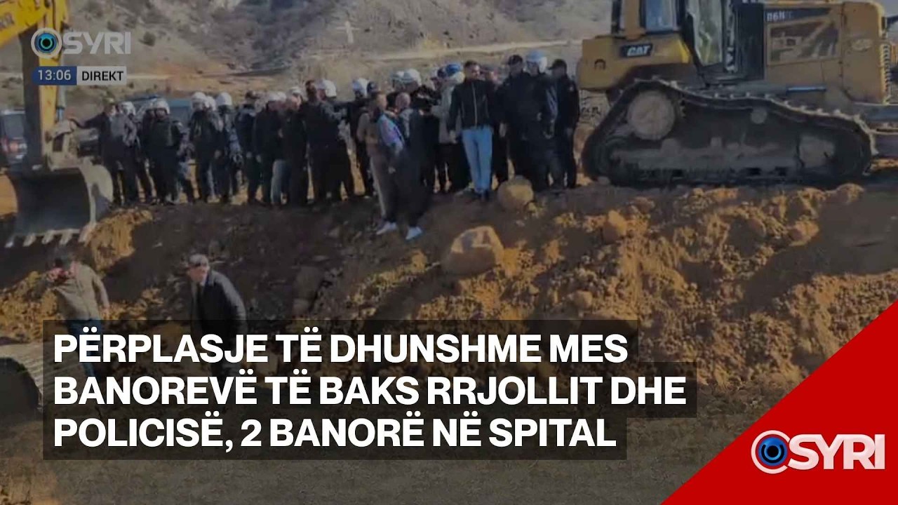 Përplasje të dhunshme mes banorevë të Baks Rrjollit dhe policisë, 2 banorë në spital
