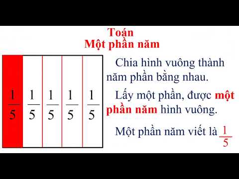 Toán 2 - Một phần năm.