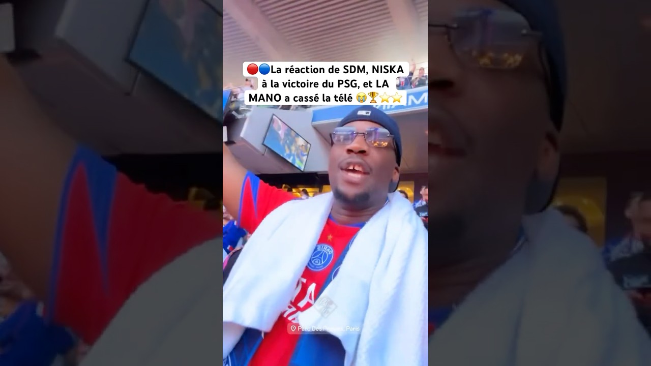 🔴🔵La réaction de SDM, NISKA à la victoire du PSG, et LA MANO a cassé la télé 😭🏆⭐️⭐️