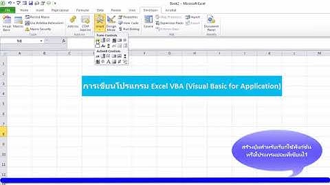 เริ่มต้นเรียนรู้ พื้นฐานการเขียนโปรแกรม ด้วย EXCEL VBA