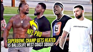 Trash Talking NFL Player Had NO IDEA He Was Playing Against a PRO Hooper! HEATED 5v5 At The Park!