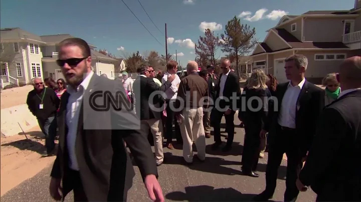 NJ:PRINCE HARRY W CHRISTIE - SANDY TOUR- WALKING