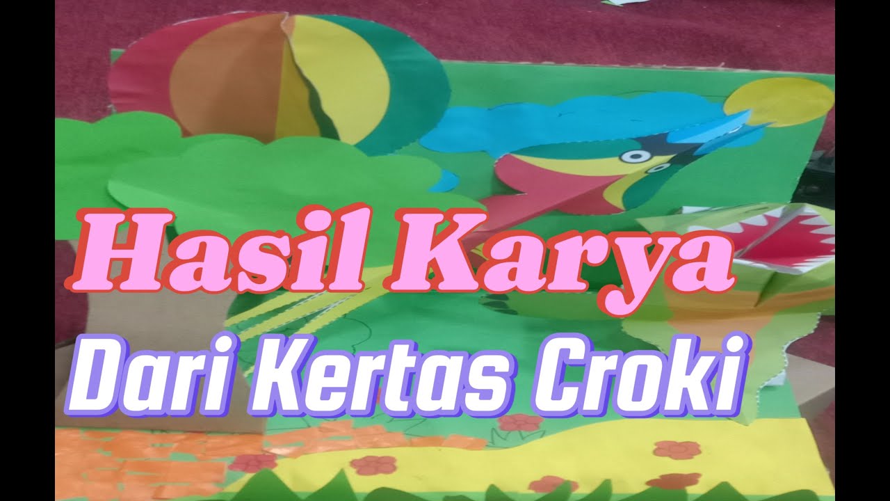 Bunda Santi, Membuat Hasil Karya Dari Kertas Croki - YouTube