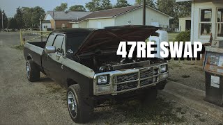 1st gen Cummins 47re Swap complete | Firepunk anteater