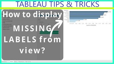 How to display missing labels from view - Tableau Quick Tip