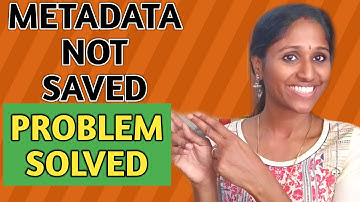 METADATA NOT SAVED ERROR | HOW TO FIX YOUTUBE METADATA NOT SAVED | METADATA NOT SAVED ERROR SOLVED