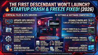 The First Descendant WON’T LAUNCH 🔥 Startup Crash & Freeze FIXED! (2026)