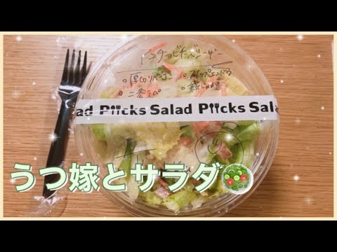 うつ嫁vlog うつな日のランチはサラダで うつ症状 パニック障害 パニック発作 Youtube