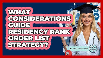 What Considerations Guide Residency Rank Order List Strategy?